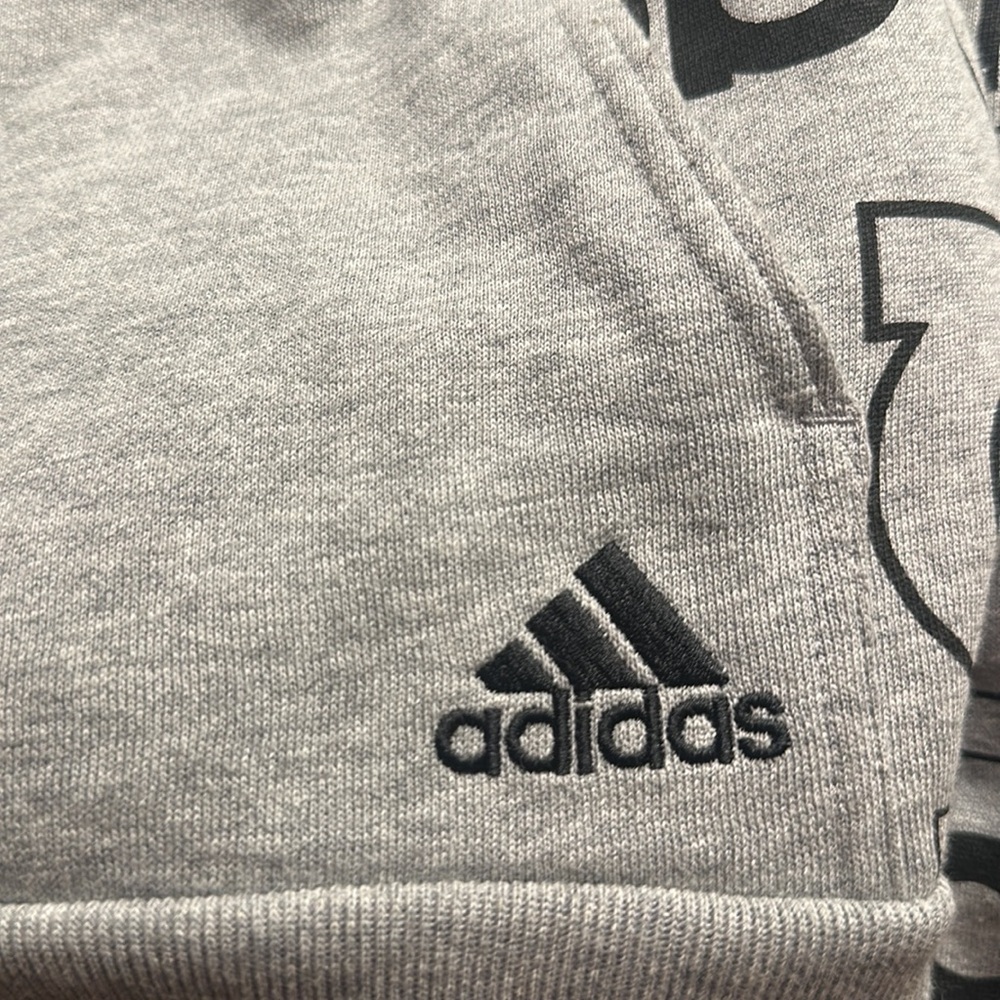 Kids Adidas gray and black hoodie - Picture 4 of 6